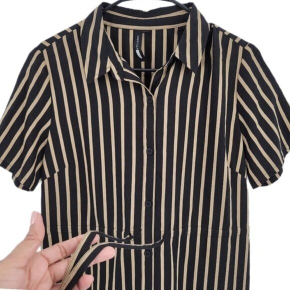 Knot Sisters from Anthropologie Striped Midi Dress Size M - Picture 5 of 8